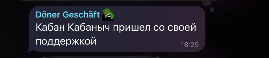 D&ouml;ner Gesch&auml;ft Кабан Кабаныч пришел со своей поддержкой 18:29